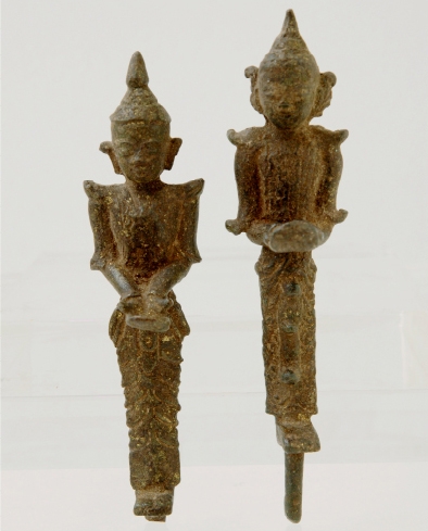 Antique Burmese Bronze Dancing Figures
