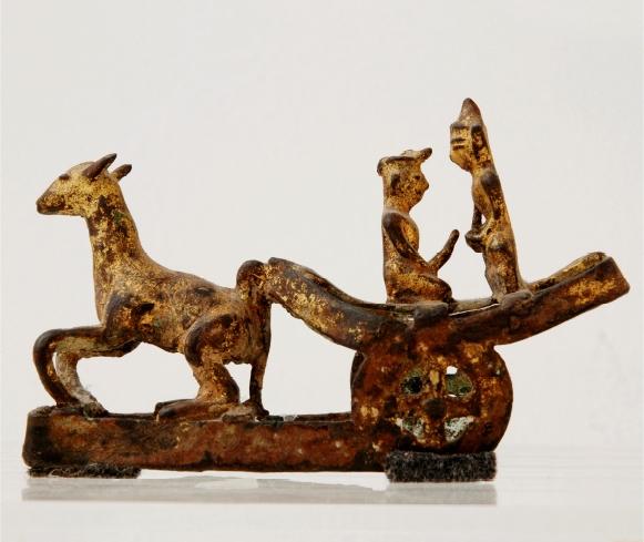 Antique Burmese Fertility Carriage Bronze