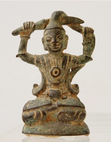 Antique Burmese Bronze Severing Hair