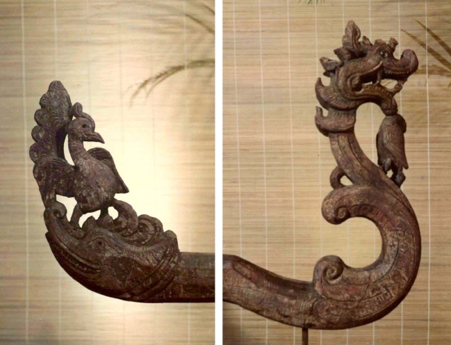 Antique Burmese Dragon Closeup