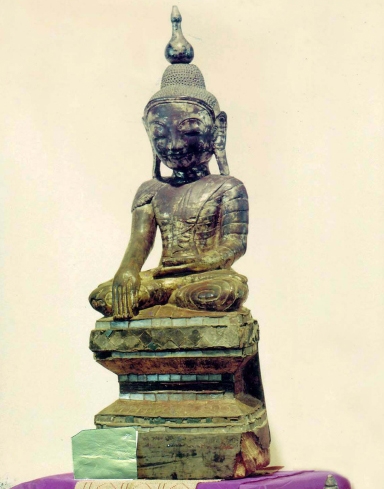 Antique Burmese Sitting Buddha