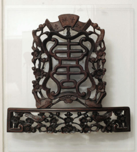 Two Chinese Carvings in Rosewood