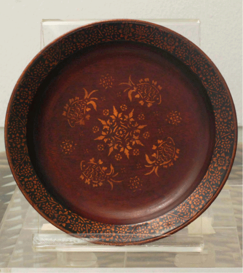 Lacquered Chinese Offering Plates (Six)