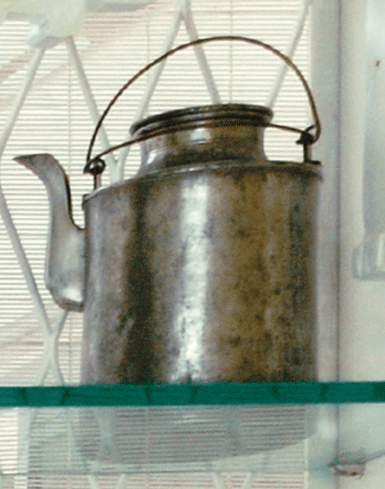 Chinese Round Pewter Teapot