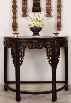 Chinese Half-Moon Table