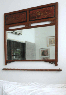 Chinese Bed Board & Mirror