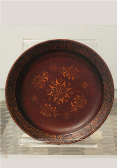 Chinese Lacquered Offering Plate