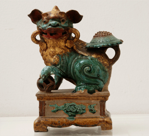 Chinese Polychrome Foo Dog