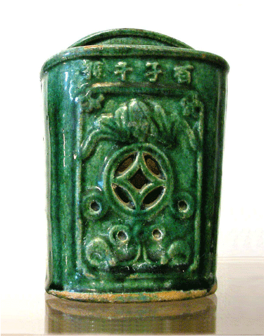 Chinese Green Ceramic Chopstick Holder