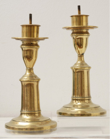 Antique Malay Brass Oil Lamps