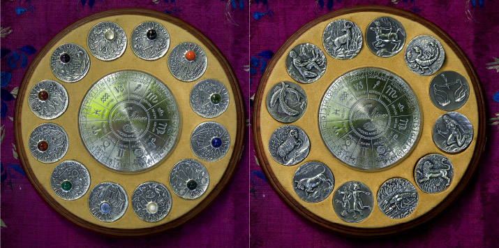 Sterling Silver Astrological Zodiac Set by Harold Salomon