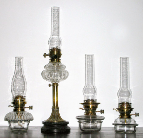 A Collection of James Hinks English Oil Lamps