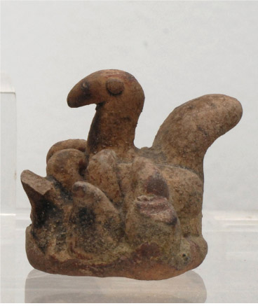 Ancient Thai Ceramic Hen with Four Chicks