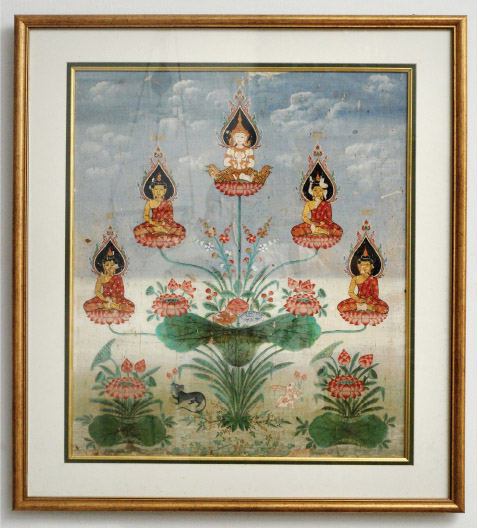 Thai Painting King Buddha