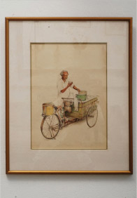 Chendol Seller Watercolour By A.Kasim Abas
